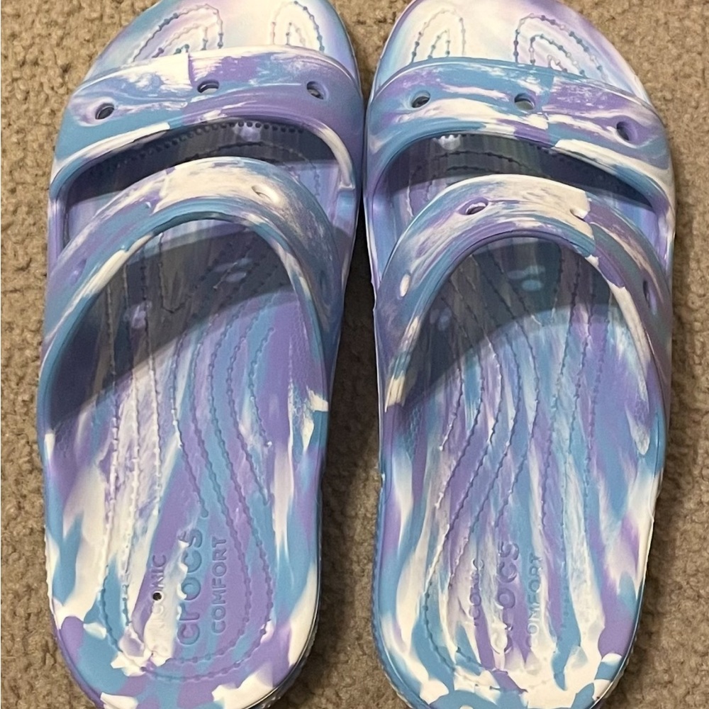 CROCS Swirl Pattern Slide Slides